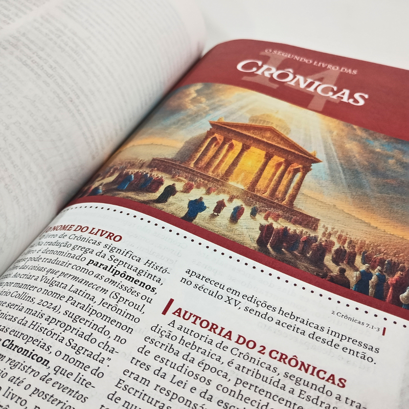Bíblia De Estudo Aplicação Para A Vida | ARC | Capa Luxo Bordô - Image 2