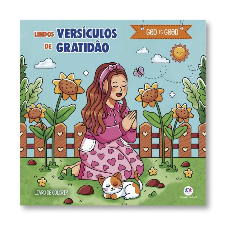 God Is Good | Lindos Versículos De Gratidão | Livro De Colorir
