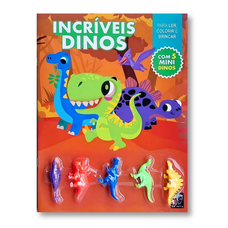 Para Ler, Colorir E Brincar | Incríveis Dinos