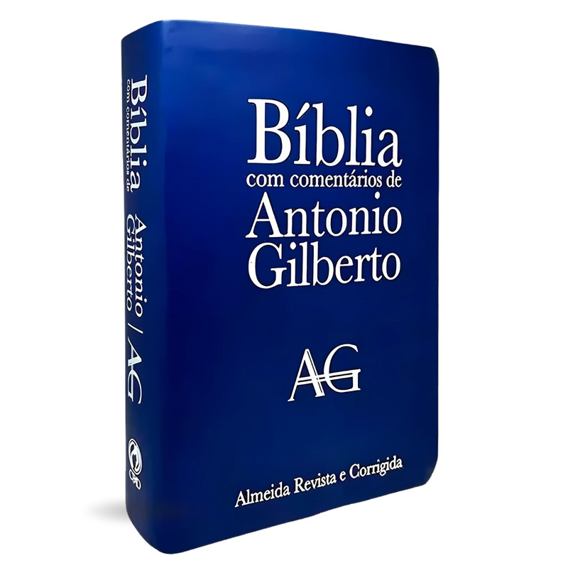 Bíblia Com Comentários De Antonio Gilberto | ARC | Luxo Azul
