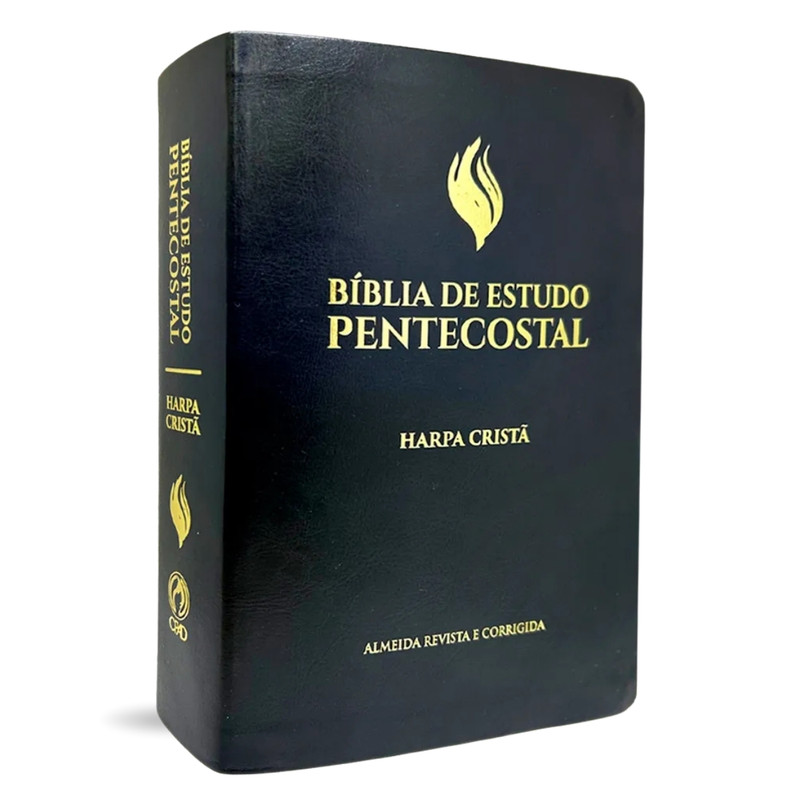 Bíblia De Estudo | Pentecostal | ARC | Harpa Cristã | Luxo Preta