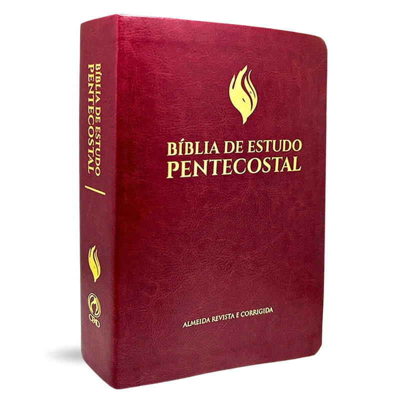 Bíblia De Estudo | Pentecostal | ARC | Luxo Vinho