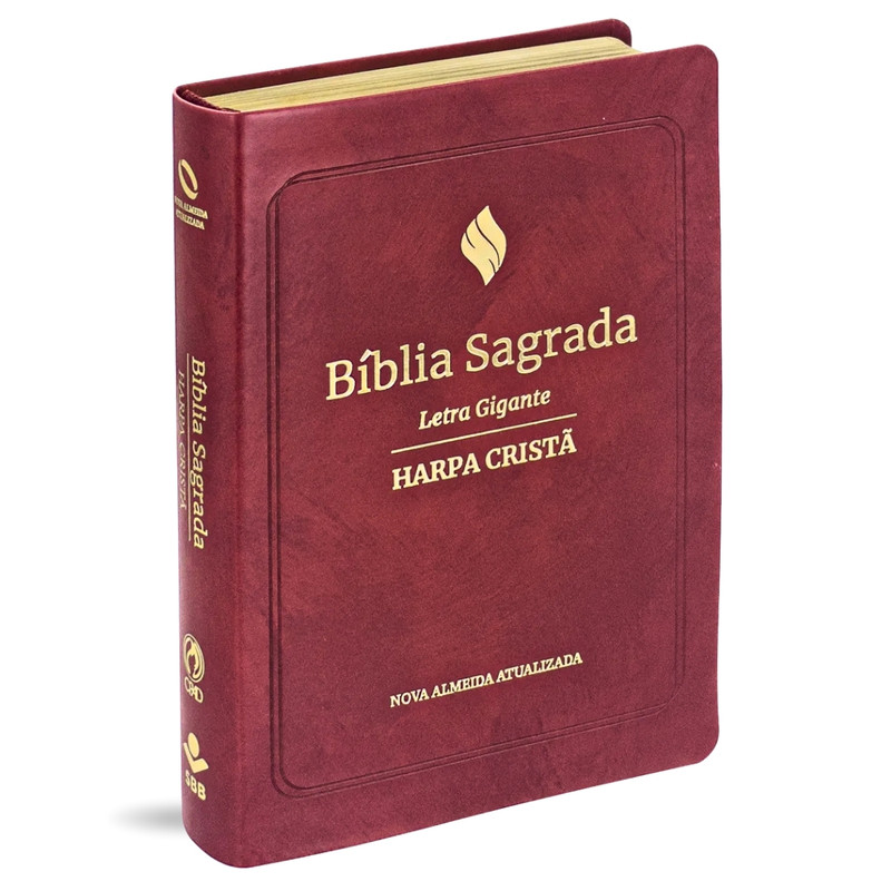Bíblia | NAA | Harpa Cristã | Letra Grande | Luxo Vinho
