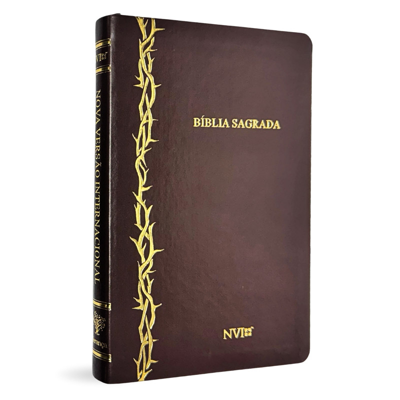 Bíblia Slim | NVI | Capa Luxo Marrom