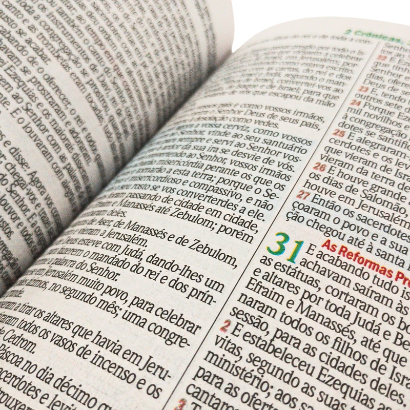 Bíblia | Letra Gigante | Capa Luxo | Marrom - Image 2