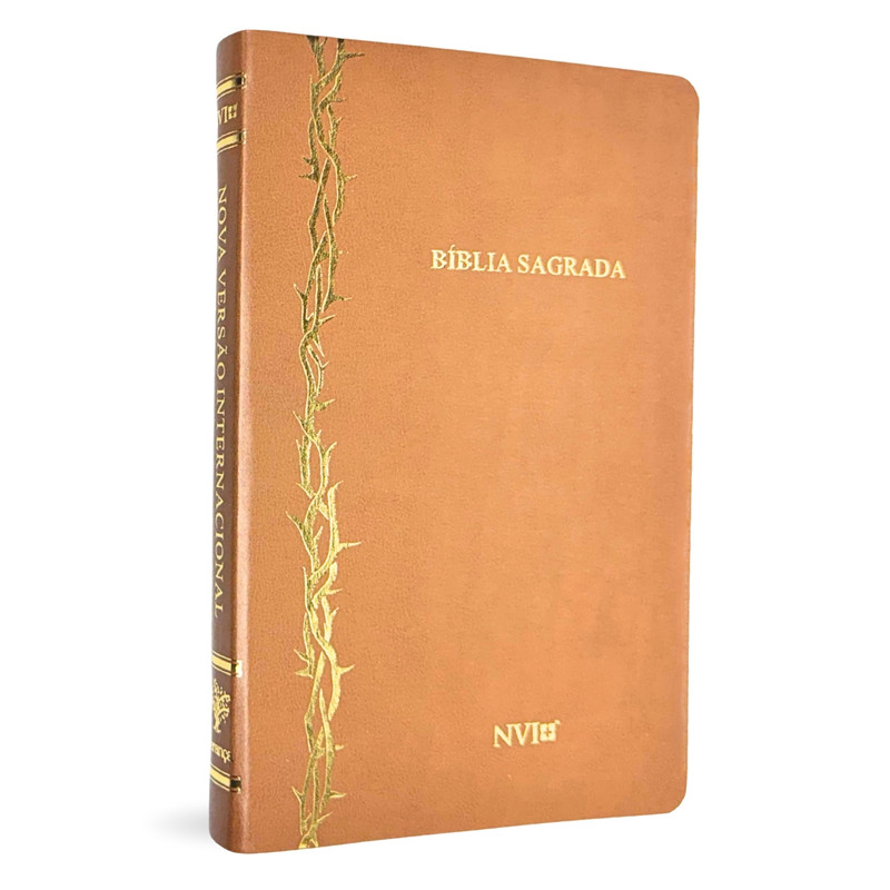 Bíblia Slim | NVI | Capa Luxo Caramelo