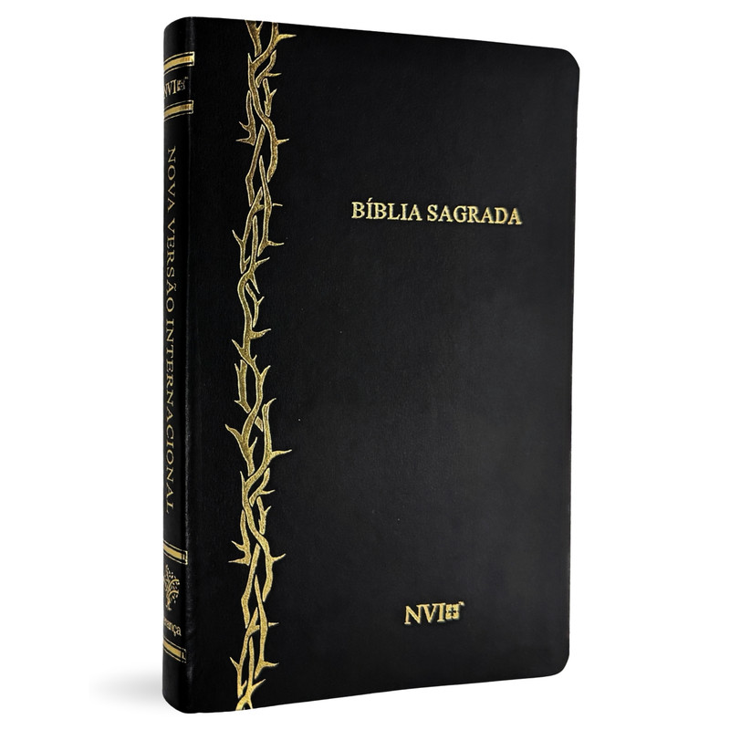 Bíblia Slim | NVI | Capa Luxo Preta