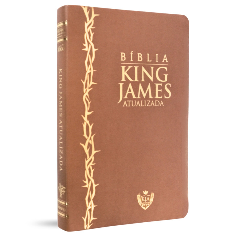 Bíblia KJA | Slim | Capa Luxo Caramelo