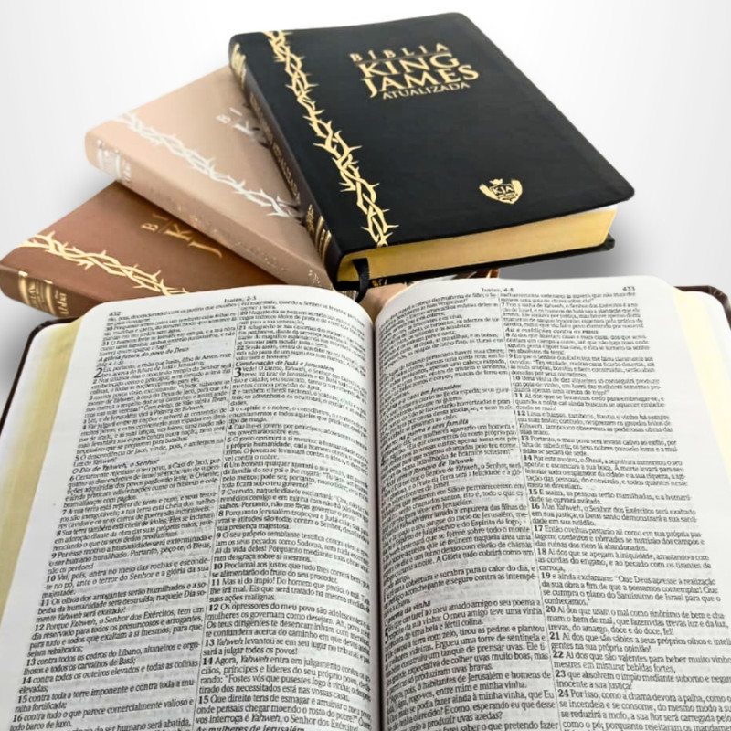 Bíblia KJA | Slim | Capa Luxo Preta - Image 3