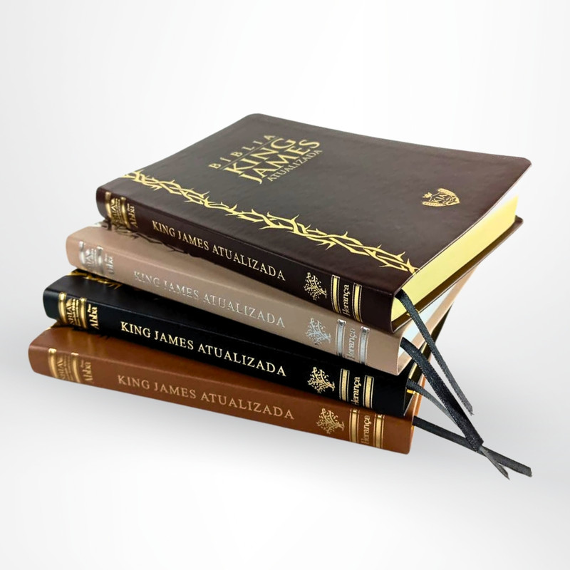 Bíblia KJA | Slim | Capa Luxo Caramelo - Image 4