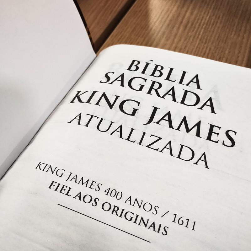 Bíblia KJA | Slim | Capa Luxo Preta - Image 2