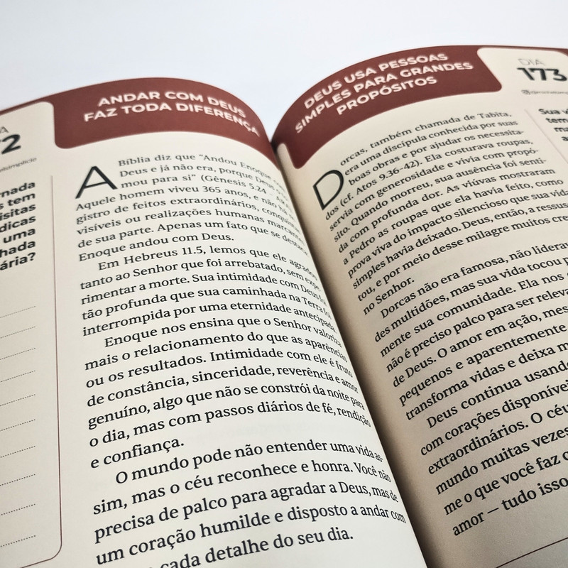 Devocional Priorize Deus | Michel Simplicio | 2026 | Capa Dura Marrom - Image 2