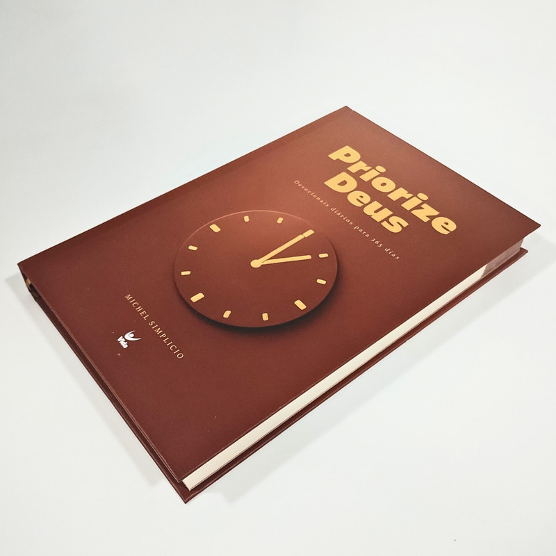 Devocional Priorize Deus | Michel Simplicio | 2026 | Capa Dura Marrom - Image 3