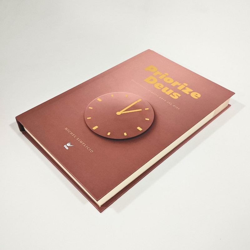 Devocional Priorize Deus | Michel Simplicio | 2026 | Capa Dura Mocha - Image 3